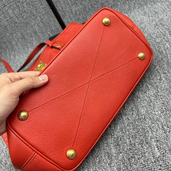 Louis Vuitton Citadine W/P Red Monogram Leather Shoulder Bag 799-082025 - Picture 6 of 16